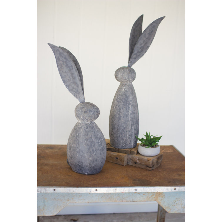 Okelly Faux Stone Rabbit Figurine Birch Lane